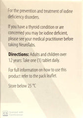 Neurotabs Iodine Deficiency Tablets - 90 Tablets for Optimal Health - DominionRoadPharmacy