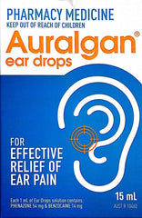 Auralgan Ear Drops 15mL for Ear Pain Relief - DominionRoadPharmacy