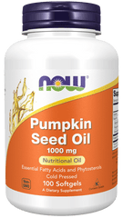 now Pumpkin Seed Oil, 1000 mg, 100 Softgels