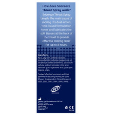 Snoreeze Snoring Relief Throat Spray 23.5ml for Effective Snoring Relief - DominionRoadPharmacy