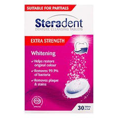 Steradent Extra Strength 30 Tablets - DominionRoadPharmacy