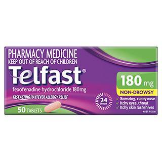 Telfast 180 mg 50 tablet - DominionRoadPharmacy