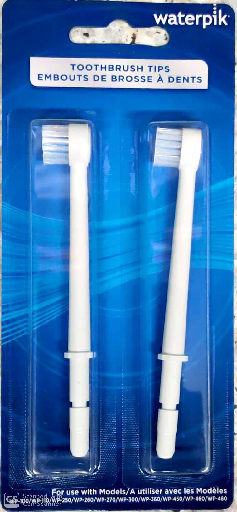 Waterpik Toothbrush Tips - 2 Pack for Effective Oral Care - DominionRoadPharmacy