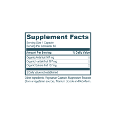 ru VeD Triphala Digestive Support + Antioxidants 60 Capsules - DominionRoadPharmacy