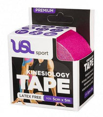 USL Sport Premium Kinesiology 5cm x 5m Pink - DominionRoadPharmacy