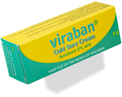 Viraban Cold Sore Cream 5gm - DominionRoadPharmacy
