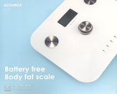 ACCOSCA Battery Free Body Fat Scale - DominionRoadPharmacy