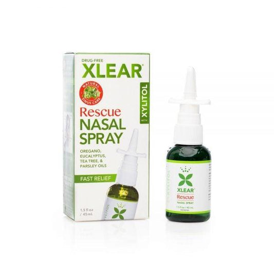 Xlear Rescue Xylitol &amp; Saline Nasal Spray With Essential Oils 45ml