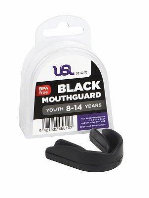 USL Sport Black Mouthguard Youth 8-14 Years - DominionRoadPharmacy