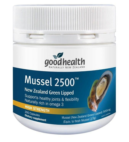 Good Health Green Lipped Mussel 2500 mg 300 Caps - DominionRoadPharmacy