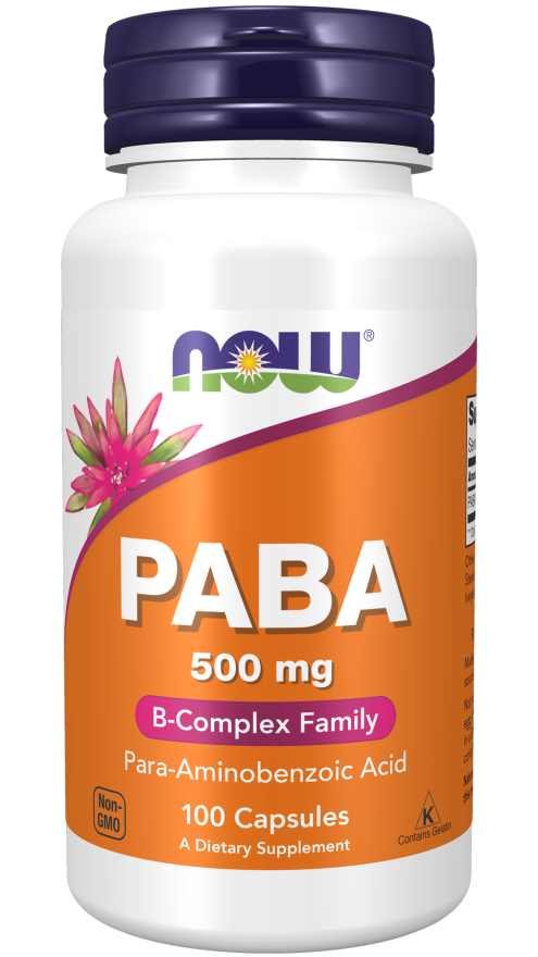 Now PABA 500 mg 100 Capsules issues,Now,Now Products,Now suppl,Now supplements,Now Vitamins,paba