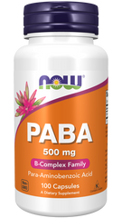 Now PABA 500 mg 100 Capsules issues,Now,Now Products,Now suppl,Now supplements,Now Vitamins,paba