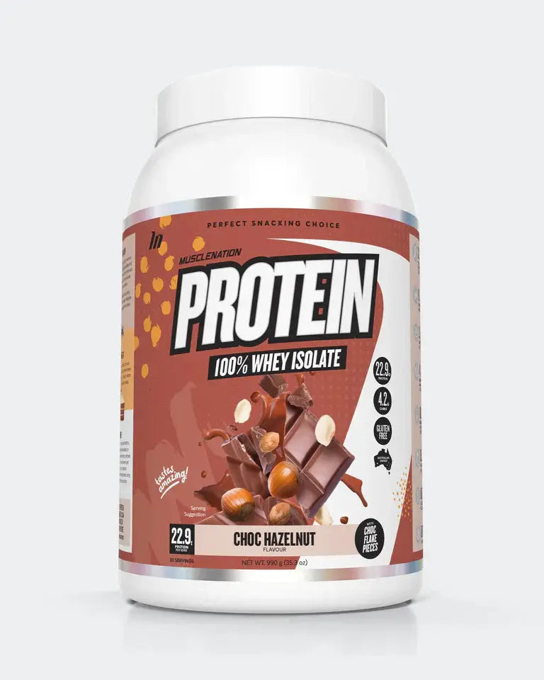 Muscle Nation Protein 100% Whey Isolate Fast Digesting Post-Workout Recovery Protein Powder