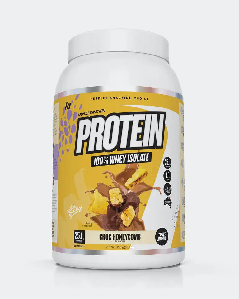 Muscle Nation Protein 100% Whey Isolate Fast Digesting Post-Workout Recovery Protein Powder
