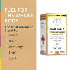 Ezymedica Aqua Biome Fish Oil Maximum Strength 60 softgels Enzymedica,Enzymedica maximum strength fish oil,ezymedica,fish oil,issues