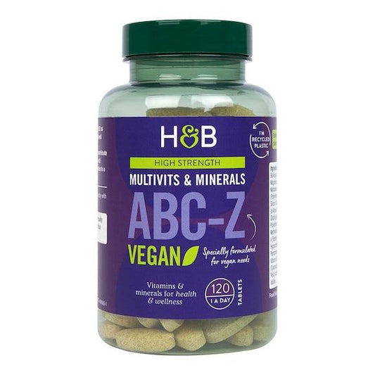 Holland &amp; Barrett High Strength ABC to Z Vegan Multivitamins 120 Tablets