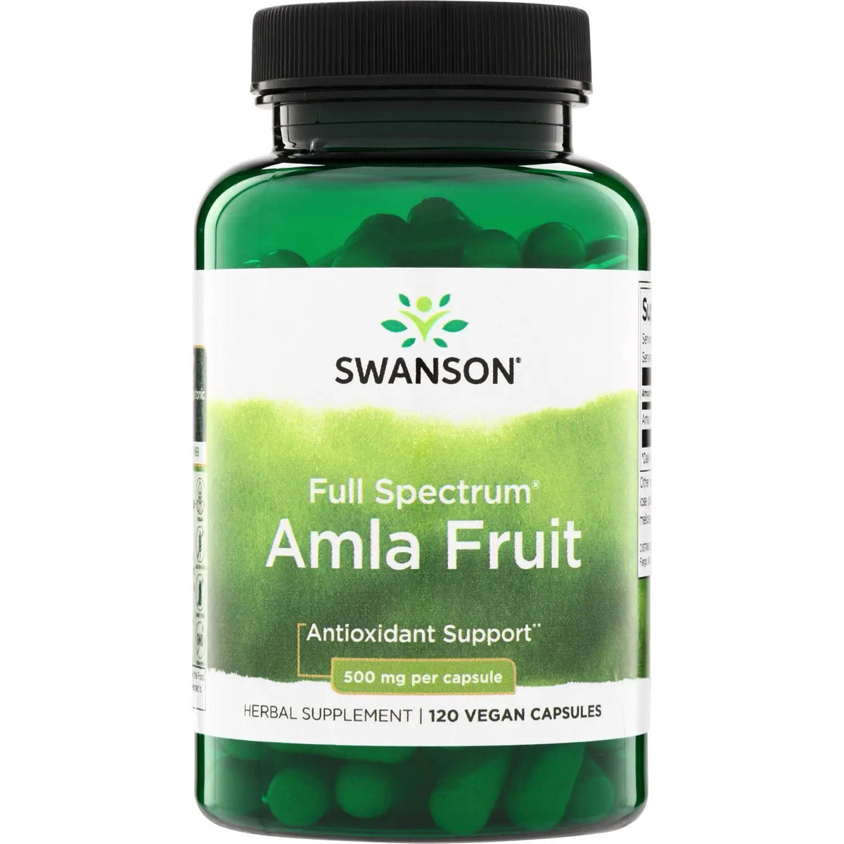 Swanson Amla Fruit Full Spectrum 500mg 120 Vegan Capsules