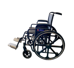 Premium Heavy Duty Self Propelled Wheelchair 22 Inch Durable Seat with Height Adjustability