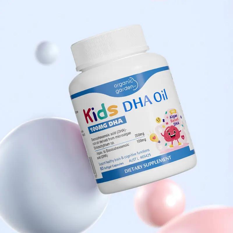 Organic Garden Kids DHA Oil – Brain & Vision Development for Children 60 Softgels