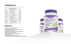 Organic Garden Gold Growth Capsule 3+5 – Height & Growth Support for Children 90 Capsules