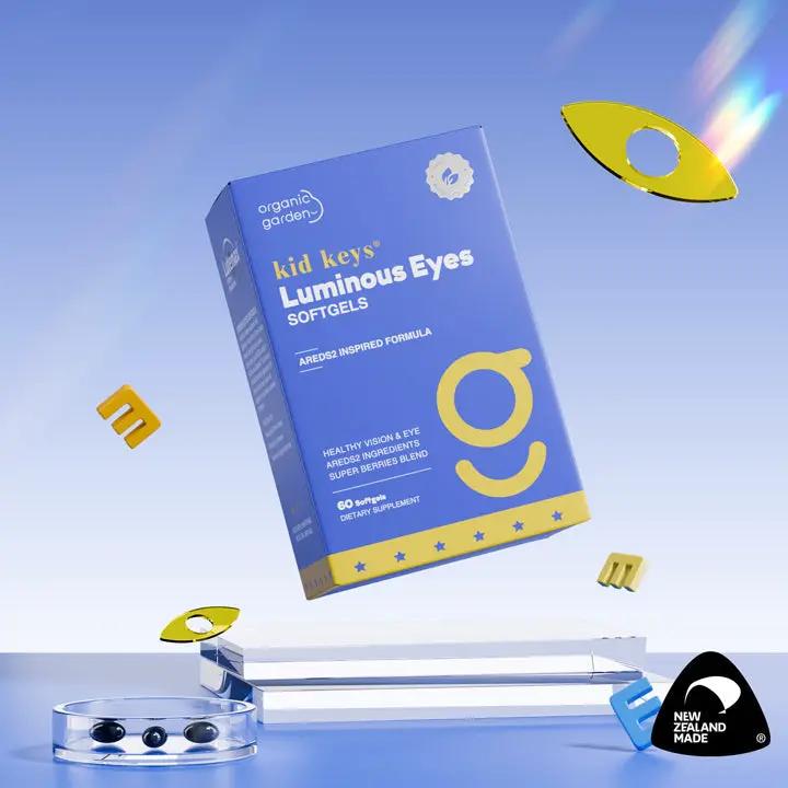 Organic Garden Luminous Eyes Softgels – Healthy Vision Support for Teenagers 60 Softgels