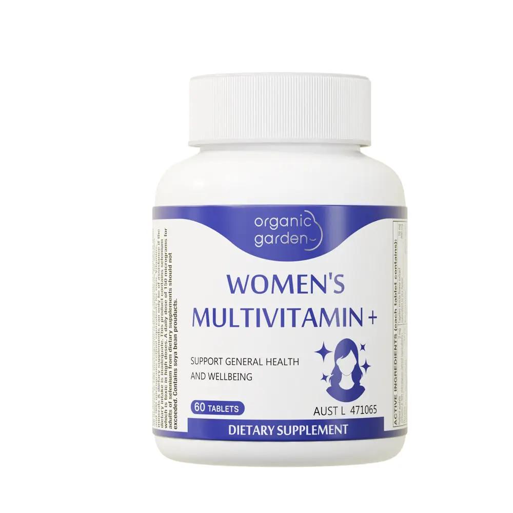 Organic Garden Women's Multivitamin+ – Essential Vitamins & Minerals for Women 60 Tablets