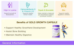 Organic Garden Gold Growth Capsule – Children's Growth & Development Support 90 Capsules