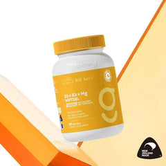 Organic Garden D3 + K2 + Mg Softgel – Children's Bone & Immune Support 60 Softgels