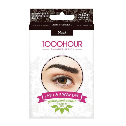 1000 Hour Plant Extract Lash &amp; Brow Dye Kit - natural black