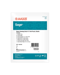 Sage Basic Dressing Pack #1 - Sterile, Single-Use For Wound Care - Dressing Pack (PP AT Sterile)