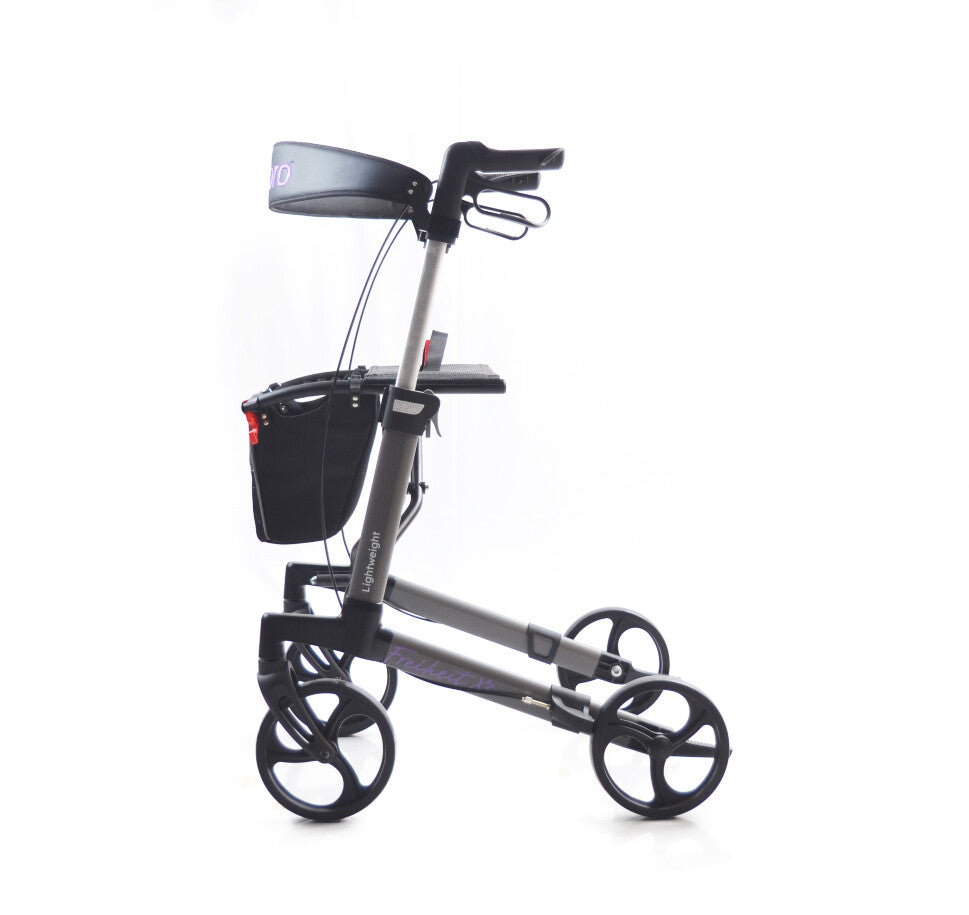 Cubro Freiheit X3 aluminium walking frame aluminium walking frame,Basket load capacity of 5kg,Cubro Freiheit X3 aluminium walking frame,frame folds easily for transport,issues,Light and reliable brakes with locking function,Lightweight aluminium frame,Lig