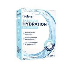 Reclens Extended Hydration MPDS Deep Hydration and Disinfection Contact Lens Solution (2x500mL)