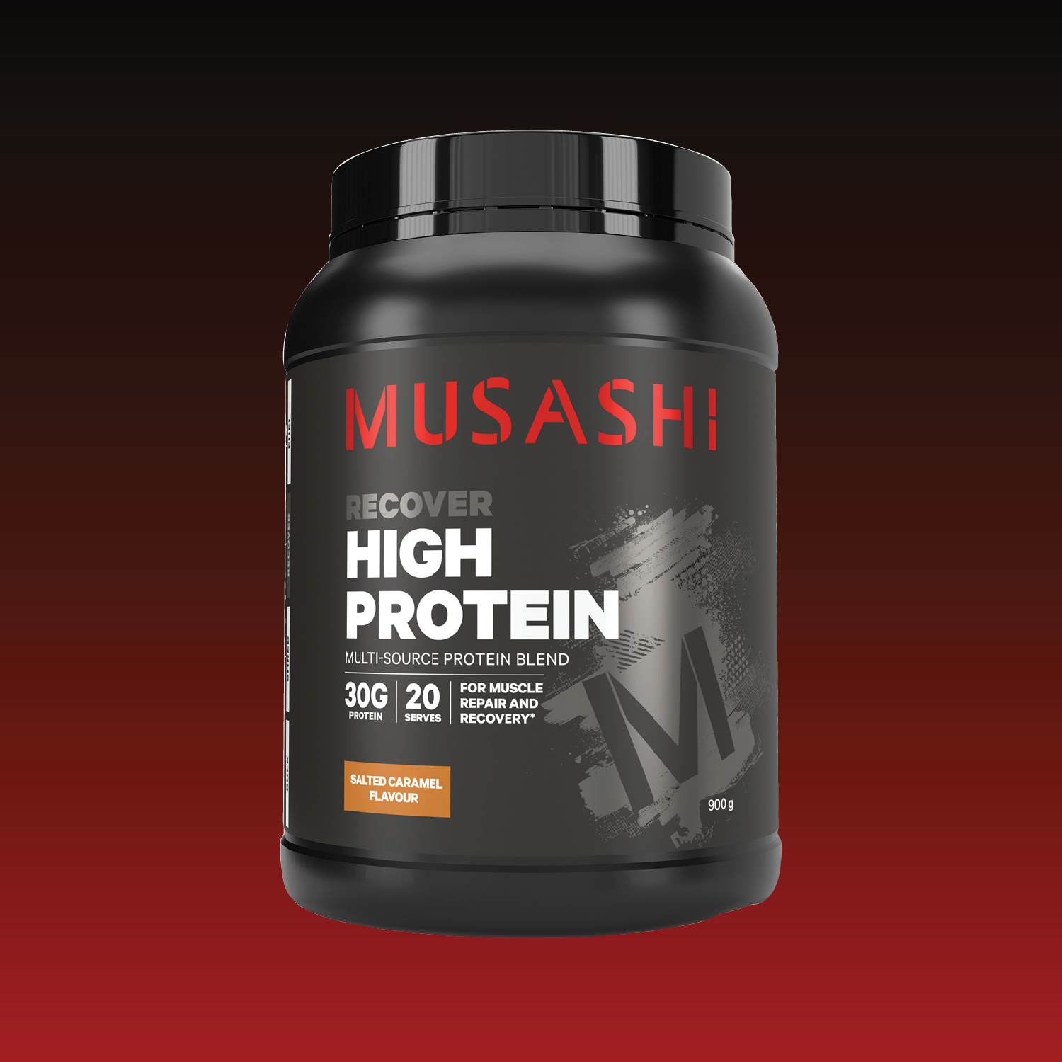 Musashi High Protein Salted Caramel 900g – Protein Powder for Recovery
