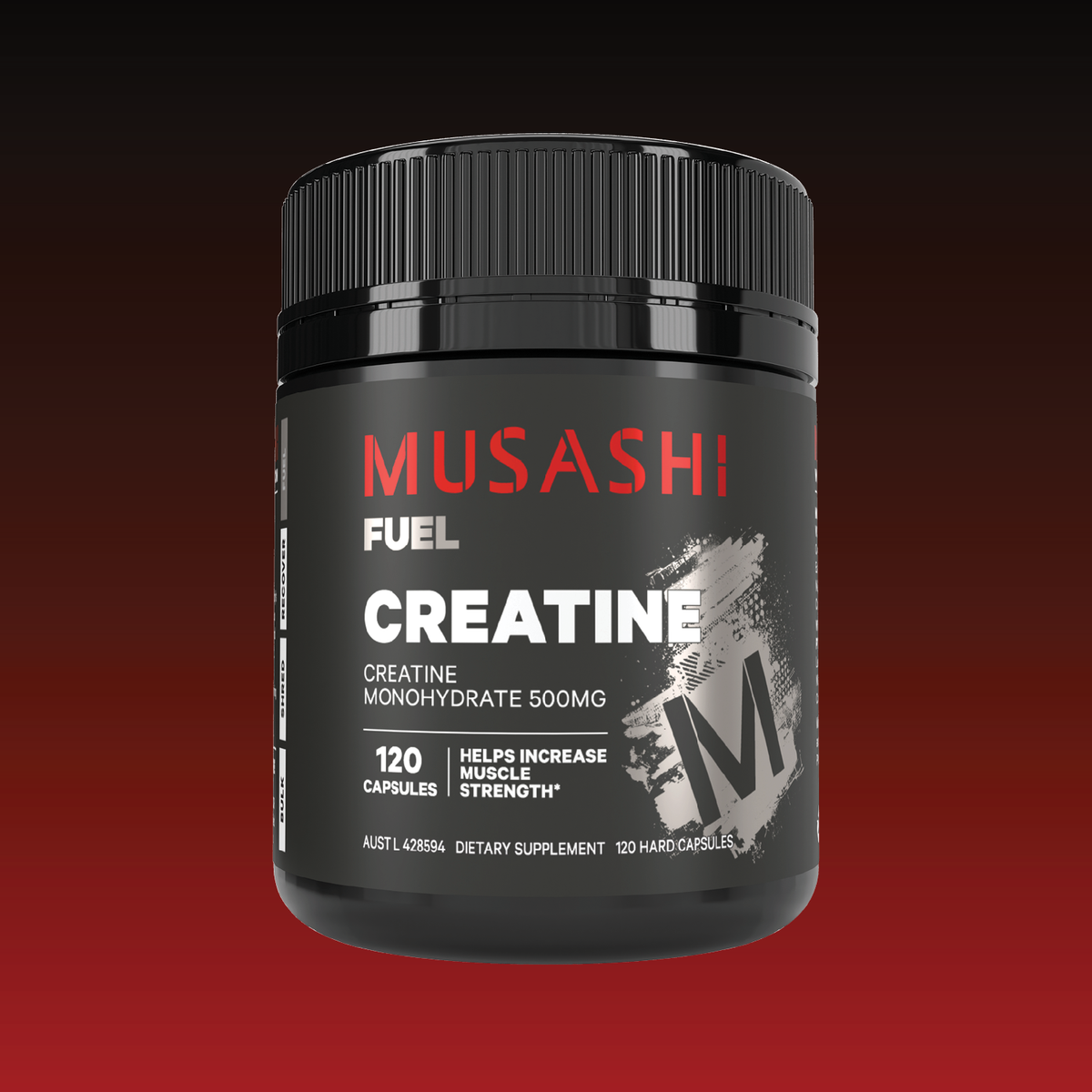 Musashi Creatine Capsules Unflavoured 120 Capsules – Creatine in Capsule Form