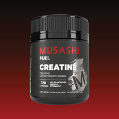 Musashi Creatine Capsules Unflavoured 120 Capsules – Creatine in Capsule Form