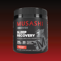 Musashi Sleep Recovery Fruit Punch 300g – Night-Time Sleep & Recovery Drink Powder