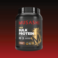 Musashi BULK Protein Chocolate 900g – Muscle Building Protein Powder
