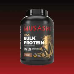 Musashi BULK Protein Chocolate 2kg – Muscle Building Protein Powder