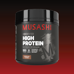 Musashi High Protein Chocolate 375g – Protein Powder for Recovery