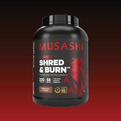 Musashi Shred & Burn Chocolate 2kg – Lean Protein Powder