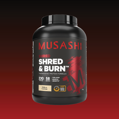 Musashi Shred & Burn Vanilla 2kg – Lean Protein Powder