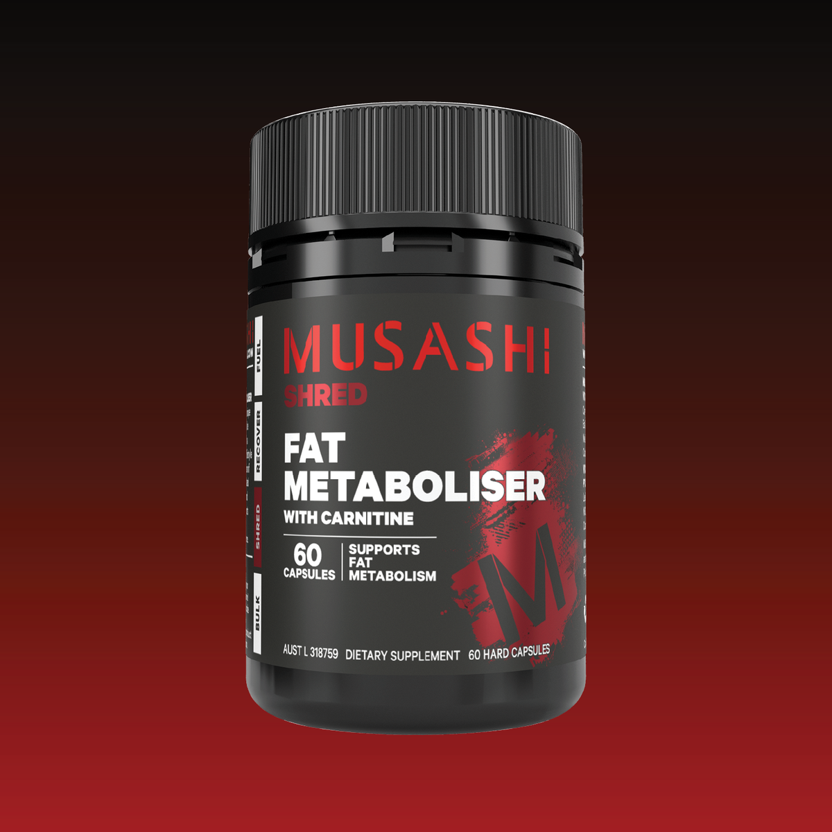 Musashi Fat Metaboliser with Carnitine 60 Capsules – Capsules with Carnitine