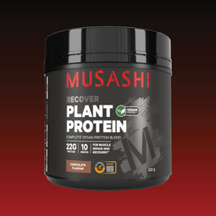 Musashi Plant Protein Chocolate 320g – Vegan Plant-Based Protein Powder