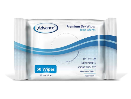 Advance Premium Dry Wipes 50