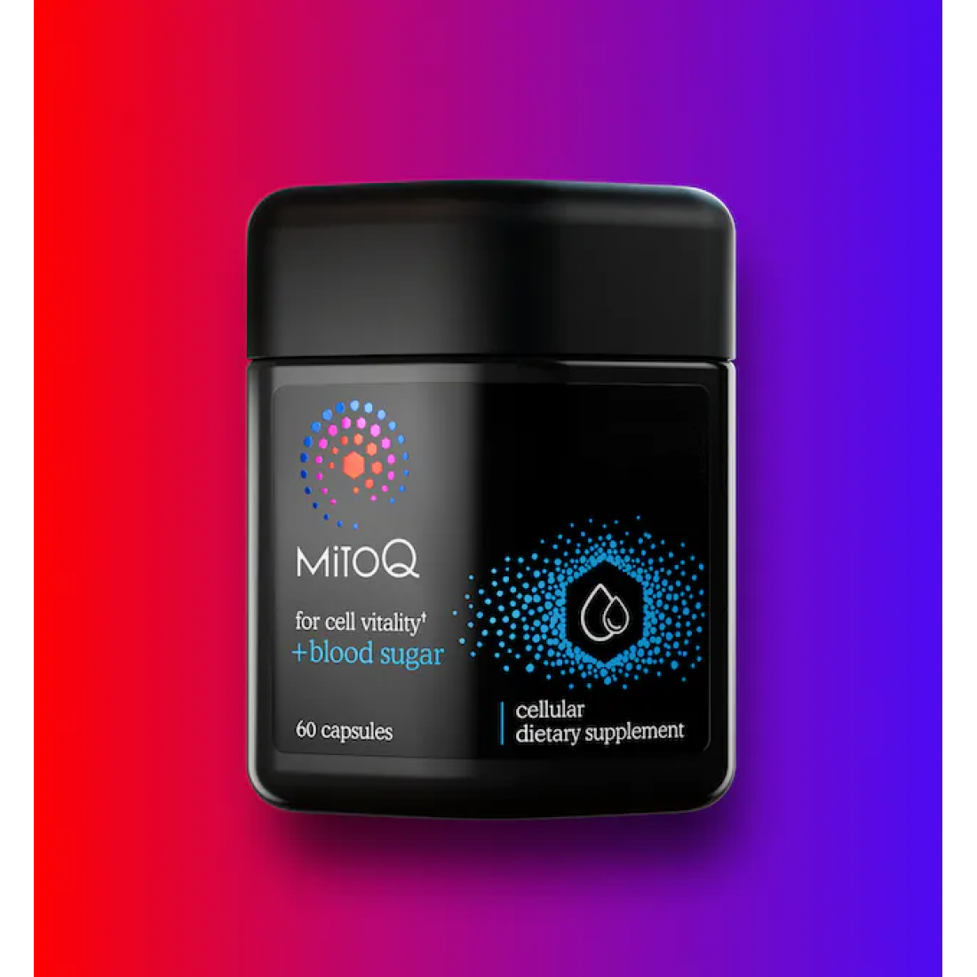 MitoQ Blood Sugar Supplement 60 caps Supports Blood Sugar Balance And Cellular Health Vege Capsules