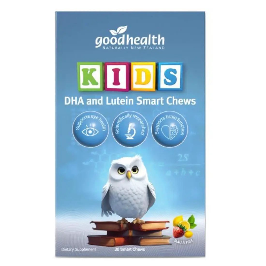 Goodhealth Kids DHA and Lutein Smart Chews Supports Brain Health and Eye Health 30 Gummies