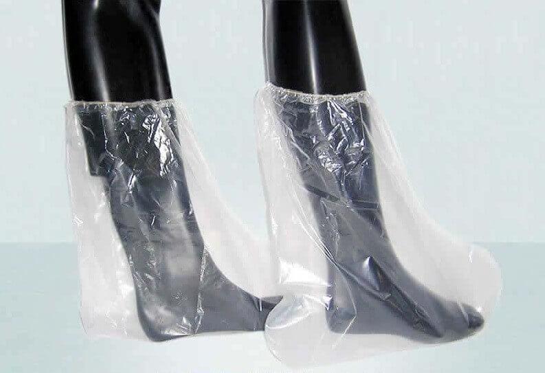 Advance&reg; Disposable Clear Plastic Boot Covers