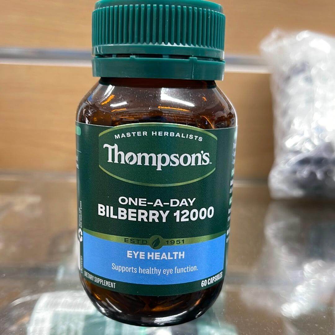 Thompsons One-A-Day Bilberry 12000mg Capsules 60's issues