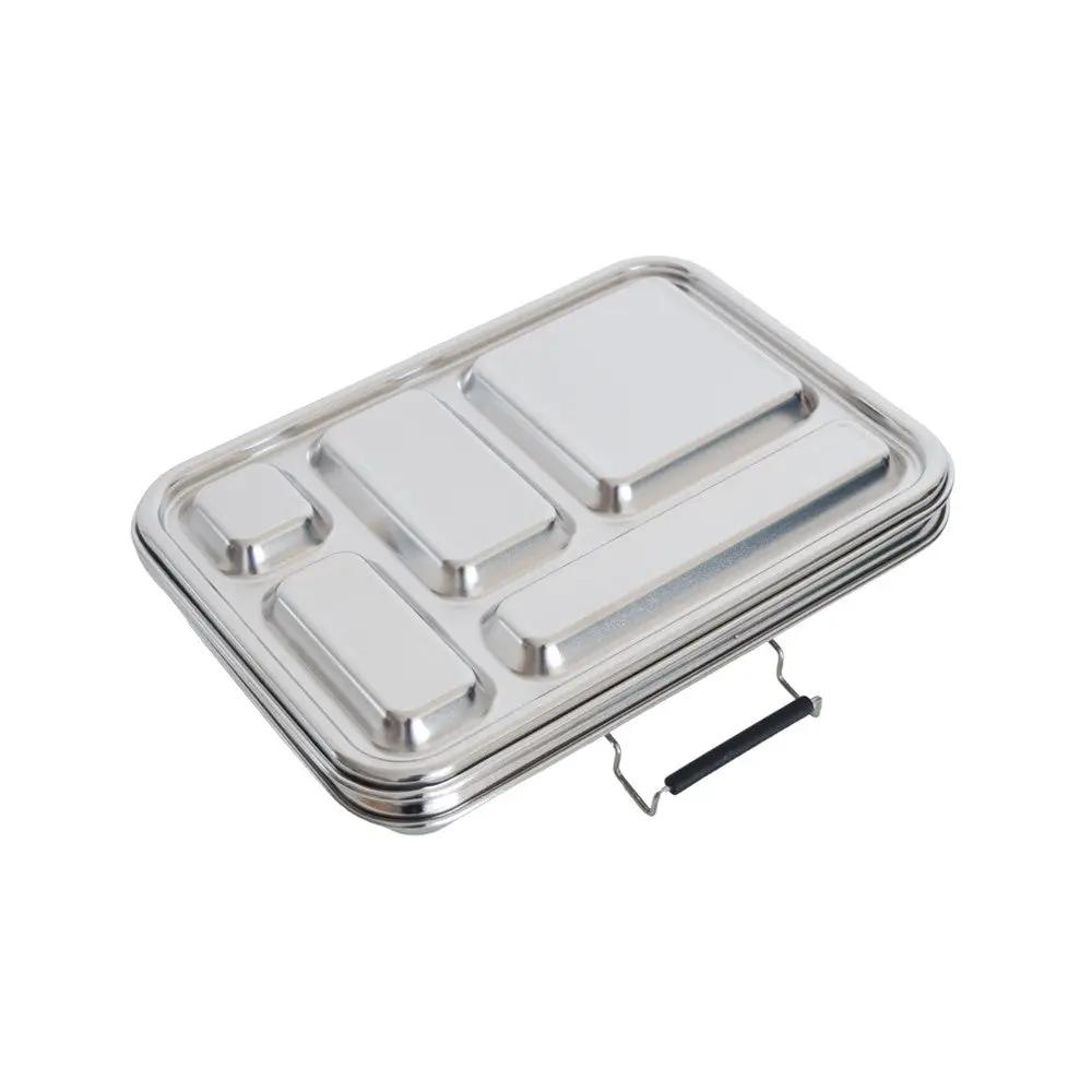 Nestling Colours Bento Box open compartments