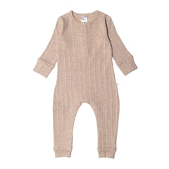 Woolbabe Daydream Henley Suit Dune Marl